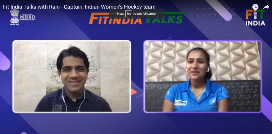 Fit India Talks with Rani - Captain, Indian Women's Hockey team